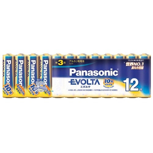 パナソニック（Pａｎａｓｏｎｉｃ）　エボルタ　単３×１２　ＬＲ６ＥＪ／１２ＳＷ