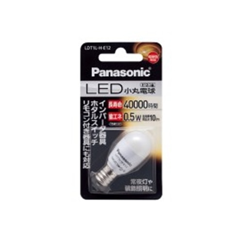 パナソニック（Pａｎａｓｏｎｉｃ）　ＬＥＤ小丸電球 ＬＤＴ１Ｌ－Ｈ－Ｅ１２