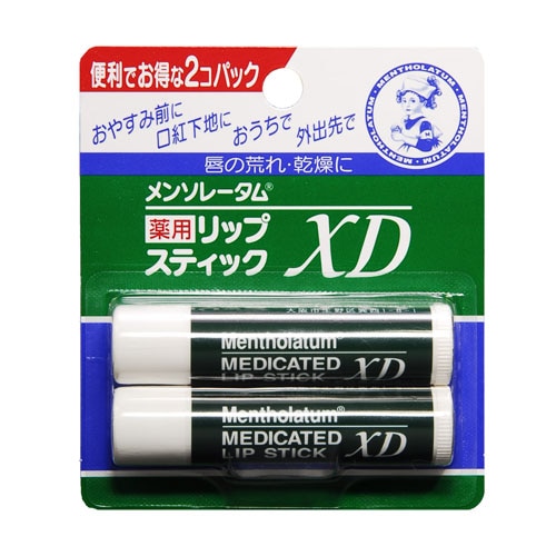 メンソレータム 薬用リップスティックＸＤ ２個入 ４．０ｇ×２個