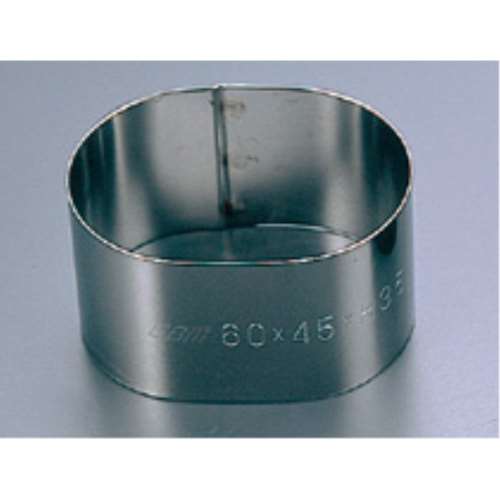 ＥＢＭ　１８‐８　スポット溶接　小判型セルクルリング　６０×４０×Ｈ４０