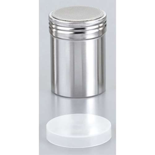 １８‐８　パウダー缶（アクリル蓋付）小　Φ５５×８０