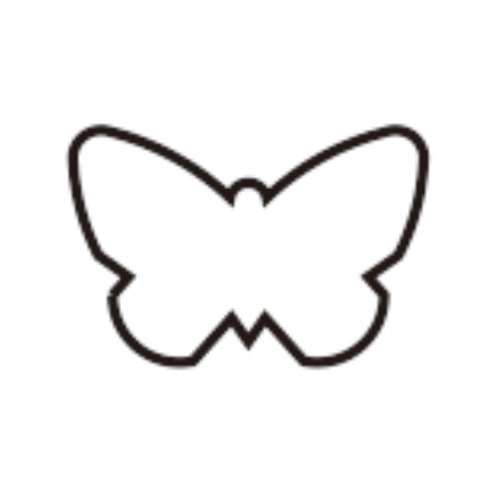 １８‐８　極小抜き型　蝶