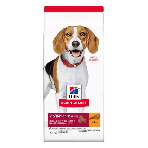 ヒルズ サイエンス・ダイエット ドッグフード アダルト 1歳～6歳 小粒 成犬用 チキン 1.4kg　×６個セット