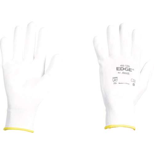 ■アンセル　ウレタン背抜手袋　エッジ　４８‐１２５　ホワイト　Ｍサイズ 481258