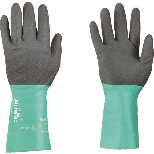 ■アンセル　耐薬品手袋　アルファテック　５８‐１２８　Ｓサイズ 581287