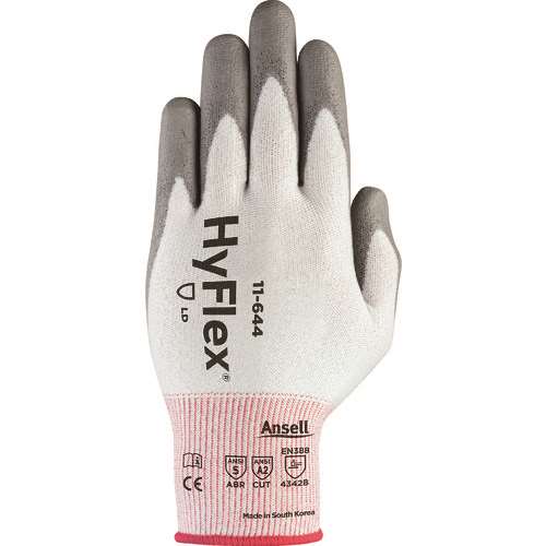■アンセル　耐切創手袋　ハイフレックス　１１‐６４４　グレー　Ｌサイズ 116449