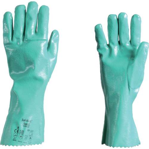 ■アンセル　耐薬品手袋　アルファテック　３９‐１２２　Ｍサイズ 391228