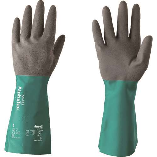 ■アンセル　耐薬品手袋　アルファテック　５８‐４３５　Ｓサイズ 584357