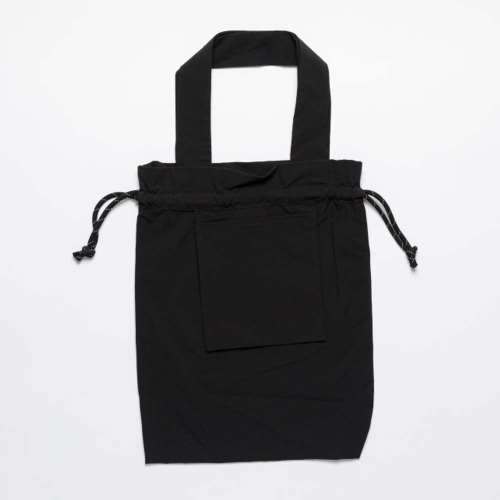 巾着バッグ　ブラック