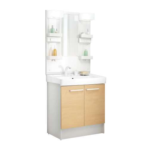 LIXIL 洗面化粧台 D7 間口75cm 洗髪1面鏡2枚扉