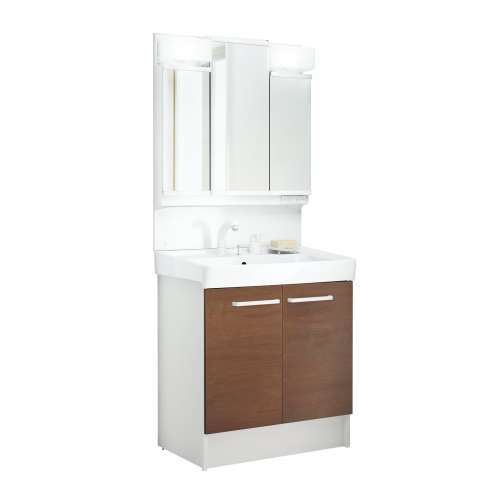 LIXIL 洗面化粧台 D7 間口75cm 洗髪3面鏡2枚扉