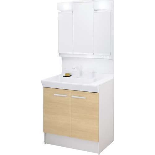 LIXIL 洗面化粧台 V1 間口75cm 洗髪3面鏡2枚扉