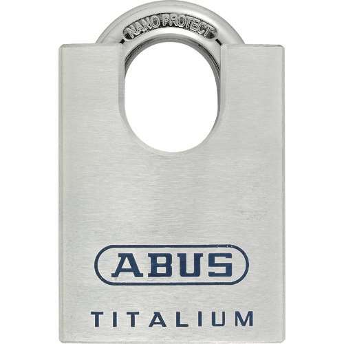 ■ＡＢＵＳ　シャックルガード付シリンダー南京錠　ＴＩＴＡＬＩＵＭ　９６ＣＳＴＩ／６０ TITALIUM96CSTI60