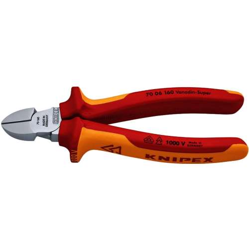 ■クニペック　絶縁１０００Ｖ電工ニッパー　１６０ｍｍ　７００６‐１６０ＳＢ