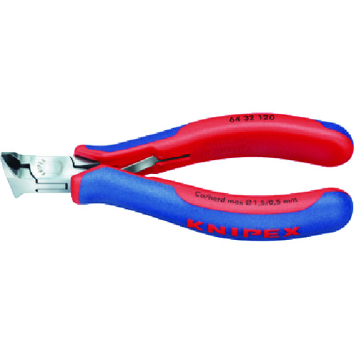 ■ＫＮＩＰＥＸ　６４３２‐１２０　エレクトロニクスエンドカッティングニッパー 6432120