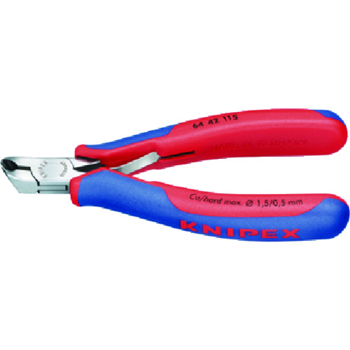 ■ＫＮＩＰＥＸ　６４４２‐１１５　エレクトロニクスエンドカッティングニッパー 6442115