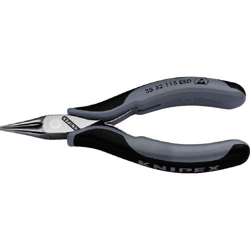 ■クニペック　ＥＳＤ精密用プライヤー　丸　１１５ｍｍ　３５３２‐１１５ＥＳＤ
