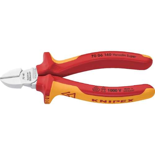 ■クニペック　絶縁１０００Ｖ電工ニッパー　１４０ｍｍ　７００６‐１４０