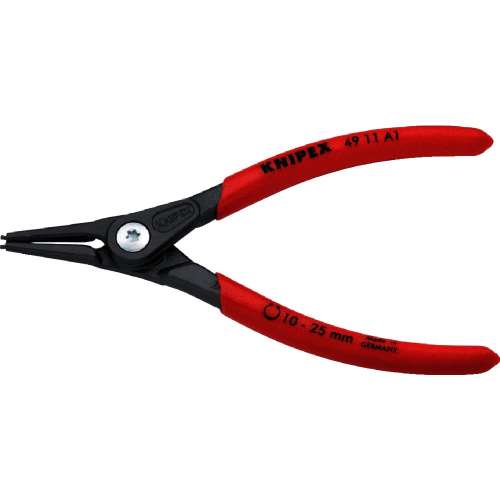 ■クニペック　軸用精密スナップリングプライヤー　１０‐２５ｍｍ　４９１１‐Ａ１
