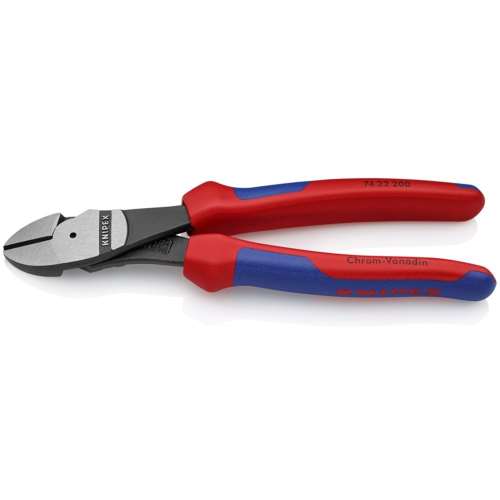 ■クニペック　強力型ニッパー　１２°オフセット型　コンフォートハンドル　２００ｍｍ　７４２２‐２００