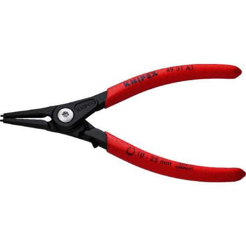■クニペック　軸用精密スナップリングプライヤー　オープンリミッター付き　１０‐２５ｍｍ　４９３１‐Ａ１