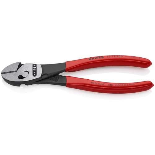 ■クニペック　ツインフォースニッパー　プラスチックハンドル　１８０ｍｍ　７３７１‐１８０