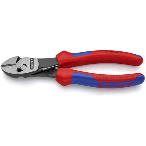 ■クニペック　ツインフォースニッパー　バネ付　１８０ｍｍ　７３７２‐１８０Ｆ
