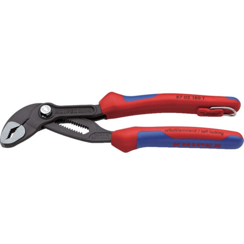 ■ＫＮＩＰＥＸ　コブラ　ウォーターポンププライヤー　落下防止 8702300TBK