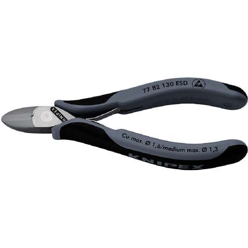 ■クニペック　精密用ニッパー　静電気対策タイプ　１３０ｍｍ　７７８２‐１３０ＥＳＤ