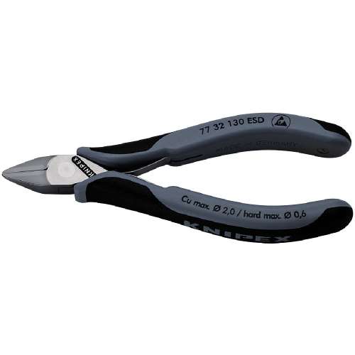 ■クニペック　精密用ニッパー　静電気対策タイプ　１３０ｍｍ　７７３２‐１３０ＥＳＤ