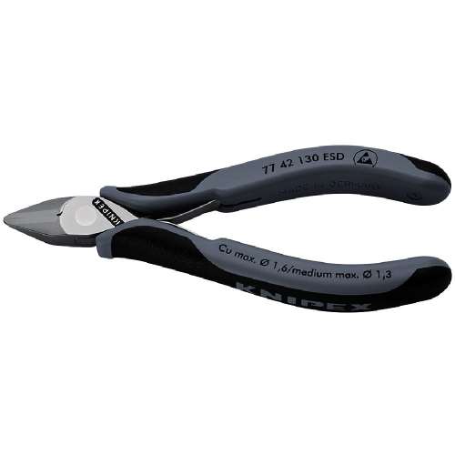 ■クニペック　精密用ニッパー　静電気対策タイプ　１３０ｍｍ　７７４２‐１３０ＥＳＤ