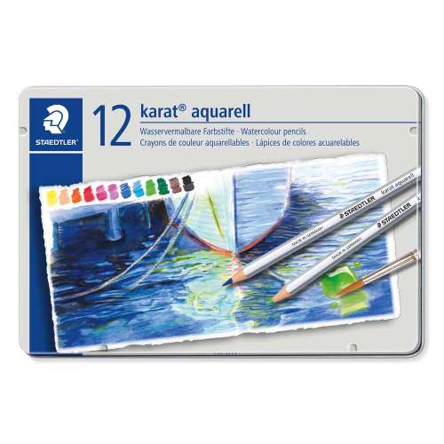 カラトアクェレル　水彩色鉛筆　１２色　１２５Ｍ１２　１２本入　343821