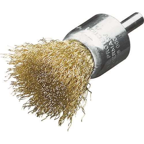 ■ＬＥＳＳＭＡＮＮ　軸付エンド型ブラシ　高張度真鍮波線０．２５　Φ１７ 452751
