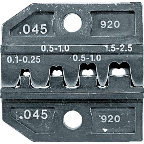 ■ＲＥＮＮＳＴＥＩＧ　圧着ダイス　６２４‐０４５　オープンバレル平端子０．１‐２．　62404530