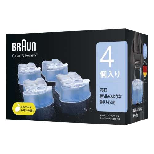 ブラウン　洗浄液カートリッジ4個入り　ＣＣＲ４ＣＲ