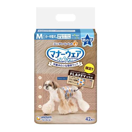 ユニチャーム・ペットケア　マナーウェア男の子　Ｍ　ＦＬＡＦＦＹ２４冬　42枚