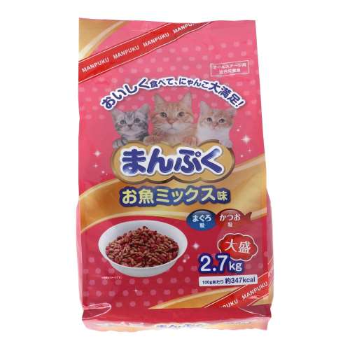 まんぷくドライ　お魚ミックス味　２．７ｋｇ　×４個セット