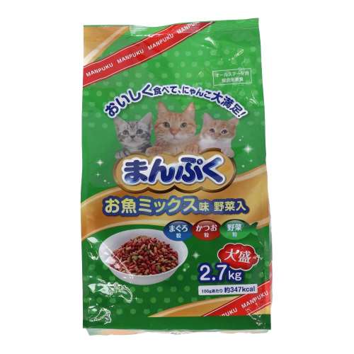 まんぷくドライ　お魚ミックス味　野菜入　２．７ｋｇ