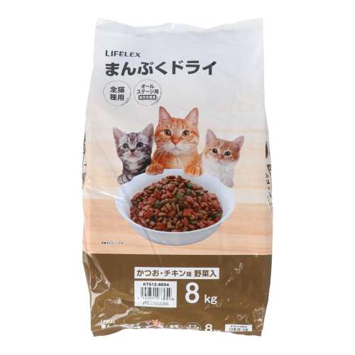 まんぷくドライ　かつお・チキン味　野菜入　８ｋｇ