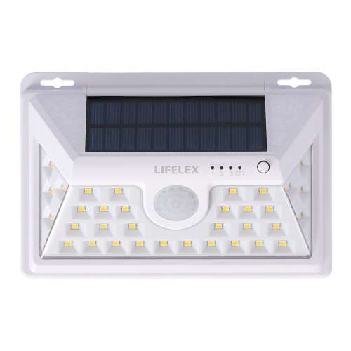 LIFELEX マグネットで取り付けられるソーラーウォールライト　ワイド　ホワイト　ＫＳＷＬ１０－０５０５
