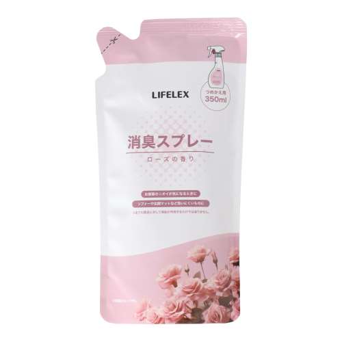 LIFELEX　消臭スプレー　詰替え　ローズの香り　ＫＯＫ１５‐２５７７　３５０ｍｌ