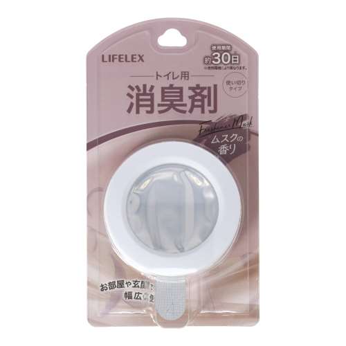 LIFELEX　トイレ用消臭剤１個入り　ＫＯＫ１５‐３２１５　ムスク　７ｍｌ