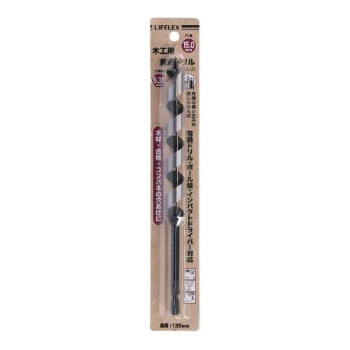 木工用ドリルビット　１５ｍｍ　ＰＡＧＡ‐１５５