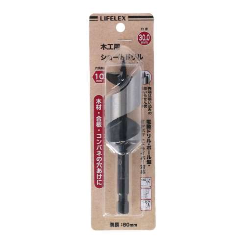 木工用ショートドリル　ビット３０ミリ　ＰＡＧＡ‐１８０