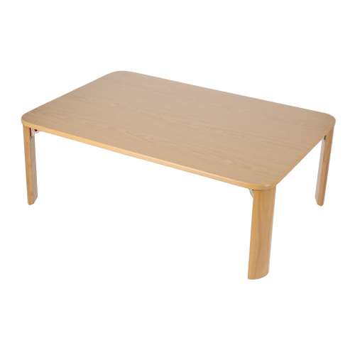 LIFELEX 折り畳み継脚テーブル ナチュラル 約幅90×奥行60×高さ31.4-36.4cm
