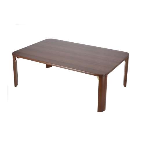 LIFELEX 折り畳み継脚テーブル ダークブラウン 約幅90×奥行60×高さ31.4-36.4cm