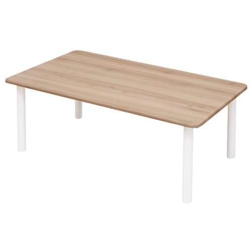 【アウトレット】LIFELEX リビングテーブル ナチュラル／ホワイト　８０５０‐３２