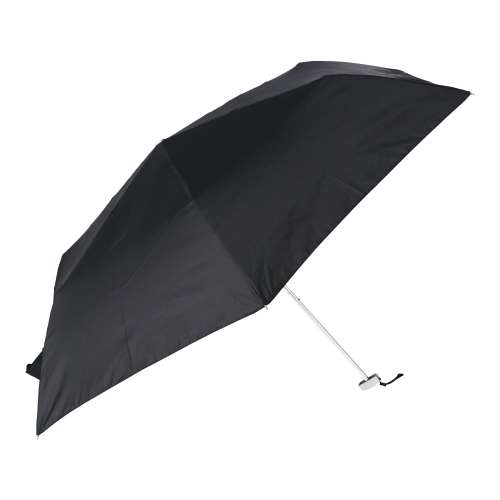 平たくたためる折畳傘 ＵＶ加工　晴雨兼用　５０ｃｍ　ＢＫ