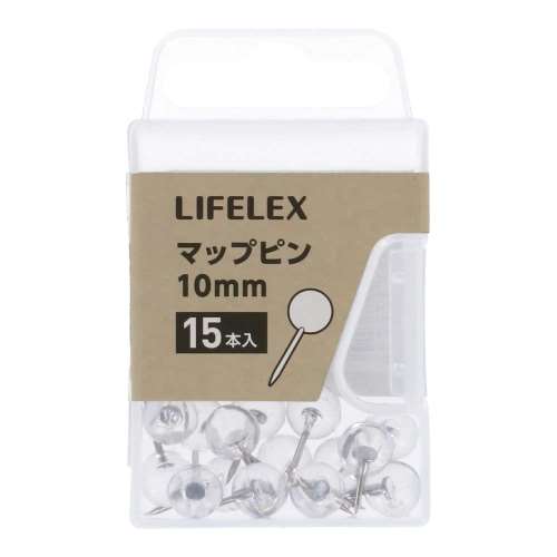 LIFELEX マップピン　１０mm　１５本　ＫＯ１４‐７７１４