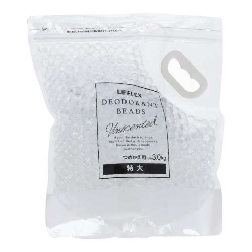 LIFELEX 消臭ビーズ　詰替え用　無香料　3ｋｇ　×4個セット